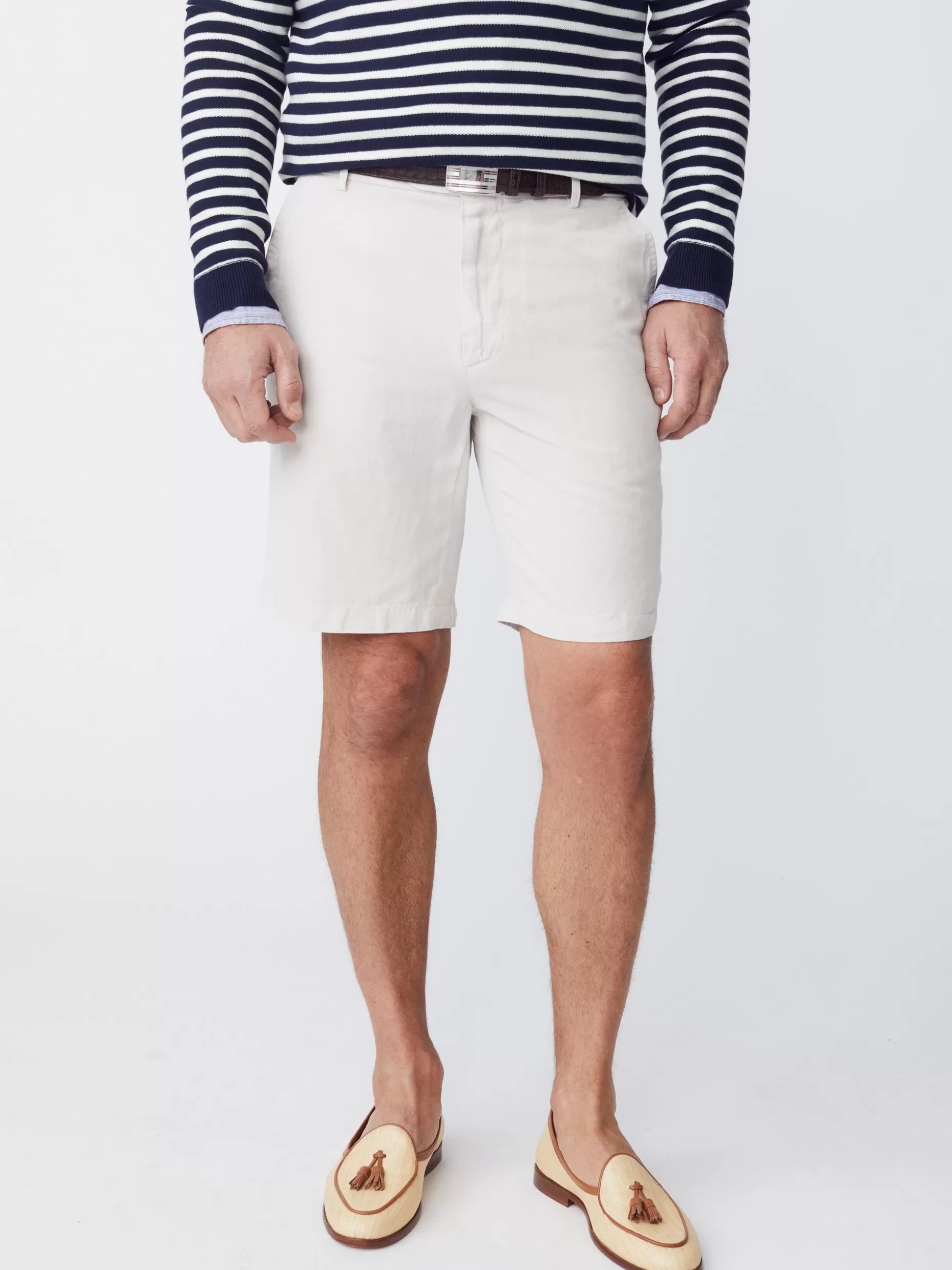 J. McLaughlin Oliver 9" Shorts In Italian Summer Twill- Shorts