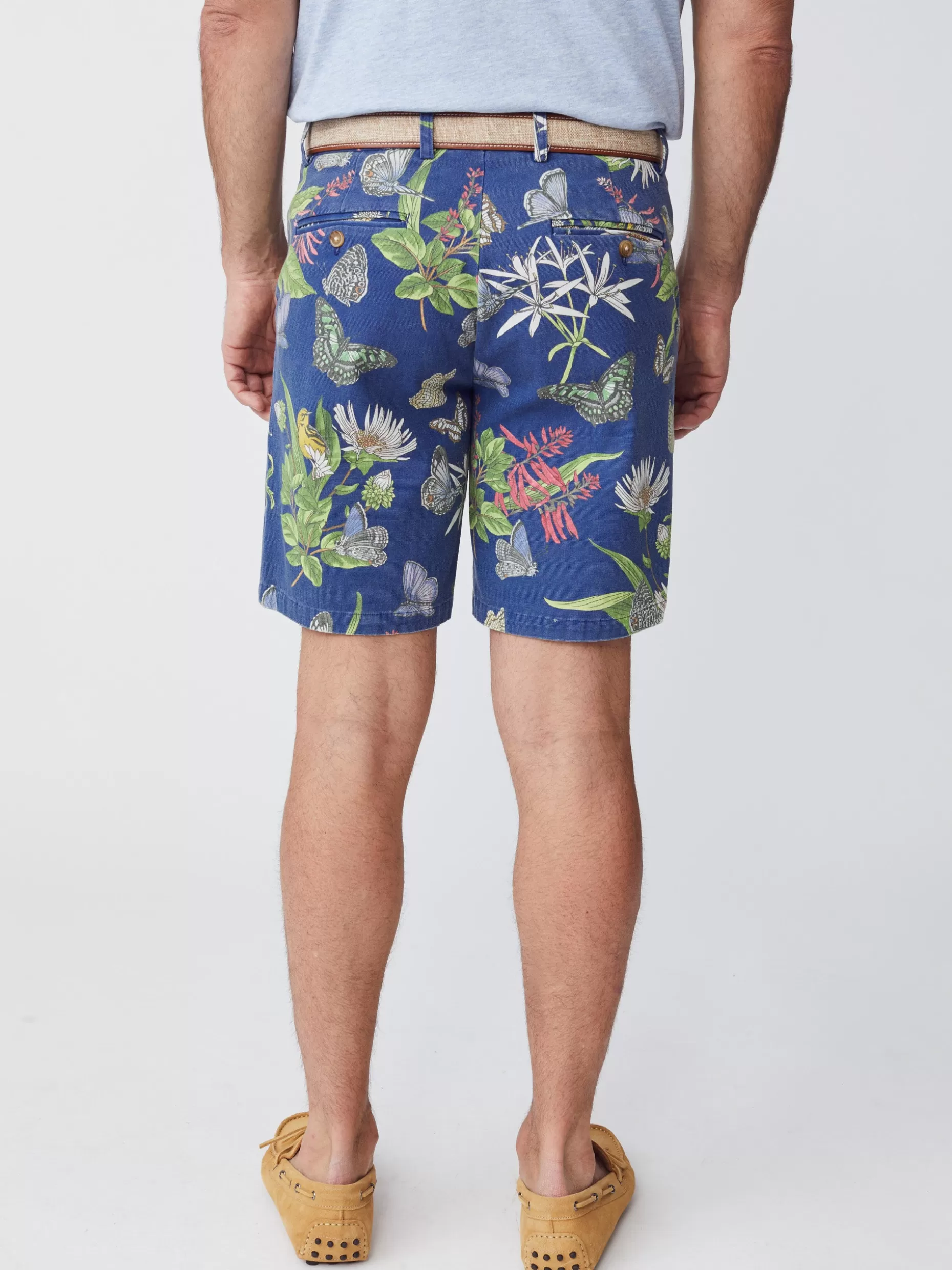 J. McLaughlin Oliver 9" Shorts In Jardin Mariposa- Shorts