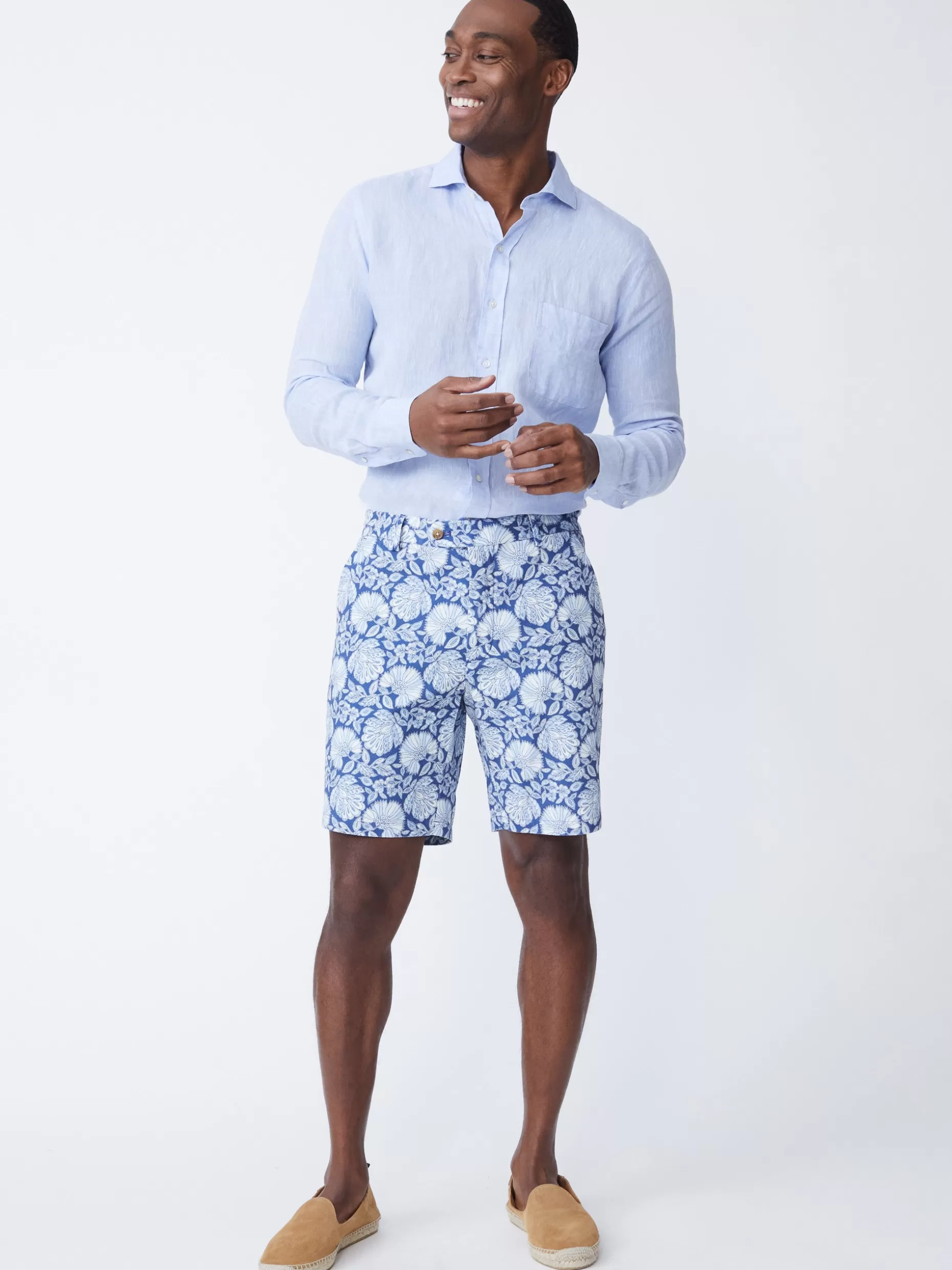 J. McLaughlin Oliver 9" Shorts In Palmilla- Shorts