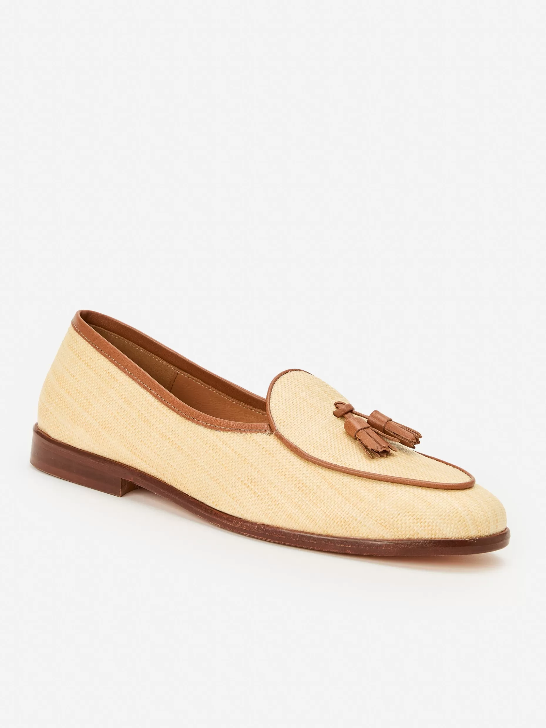 J. McLaughlin Oskar Grasscloth Loafers- Shoes & Accessories | Loafers