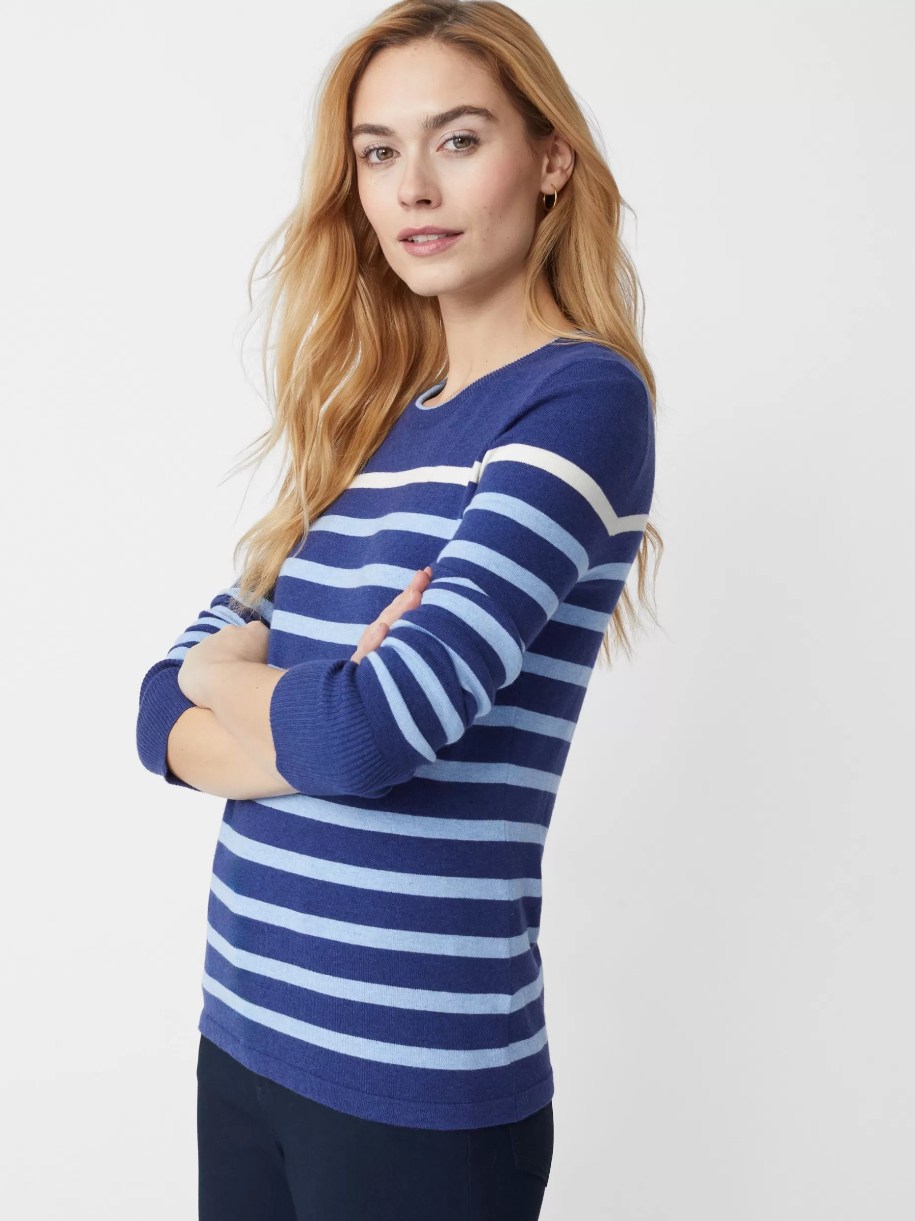 J. McLaughlin Poet Sweater In Stripe-Women Sweaters