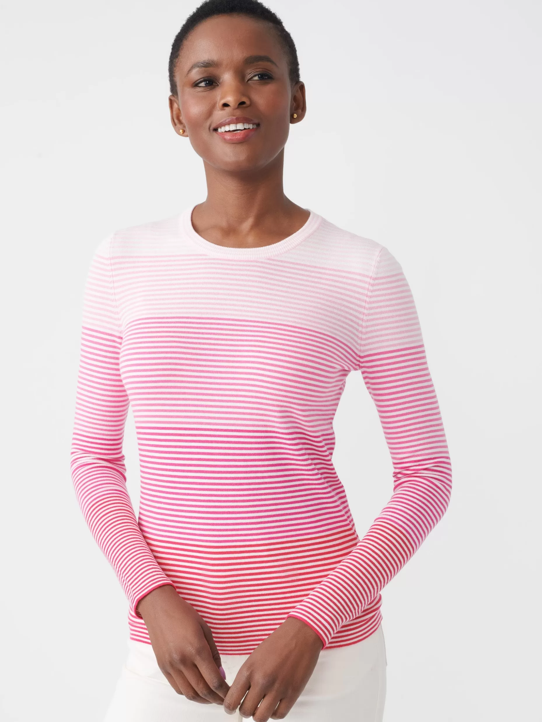 J. McLaughlin Poet Sweater In Stripe-Women Sweaters