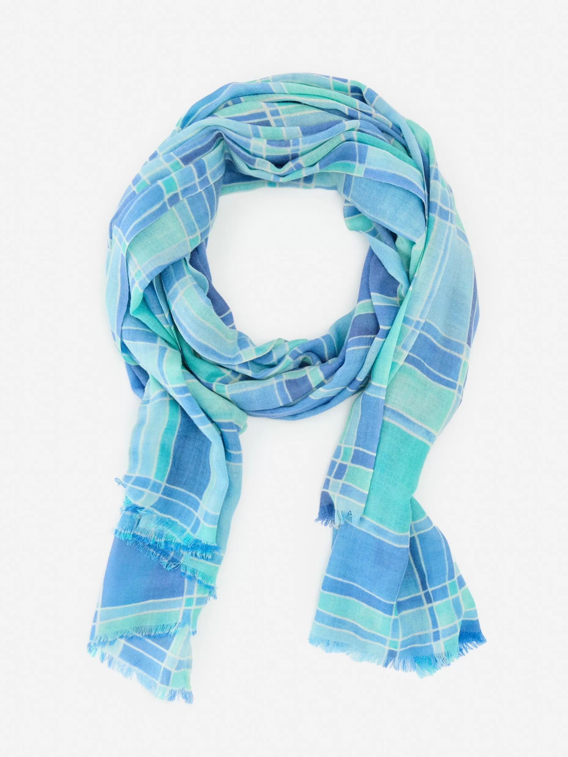 J. McLaughlin Reed Scarf In Paintbrush Plaid-Women Shoes & Accessories | Scarves