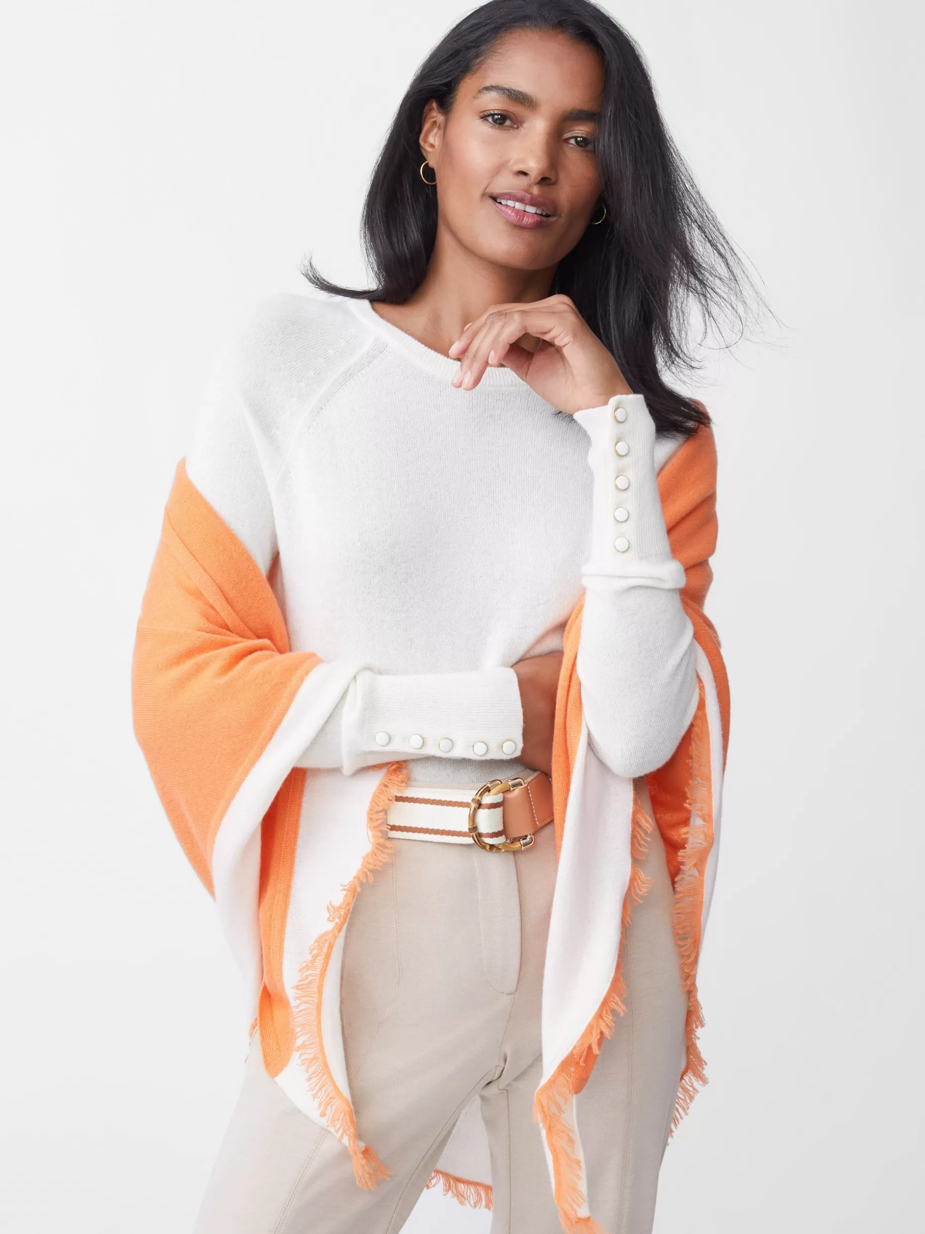 J. McLaughlin Rochelle Cashmere Wrap-Women Jackets & Outerwear | Sweaters