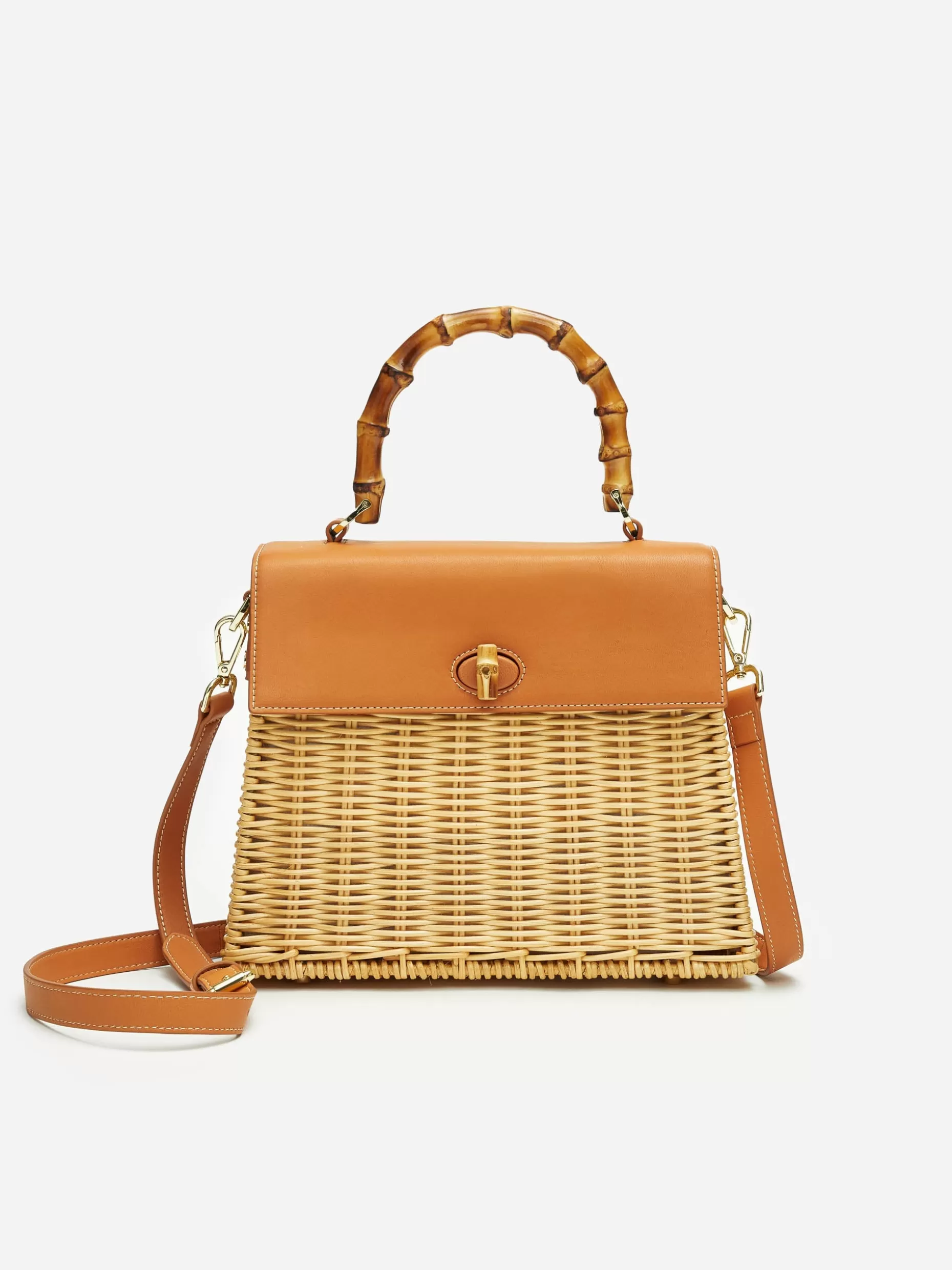 J. McLaughlin Royalton Wicker Handbag-Women Shoes & Accessories