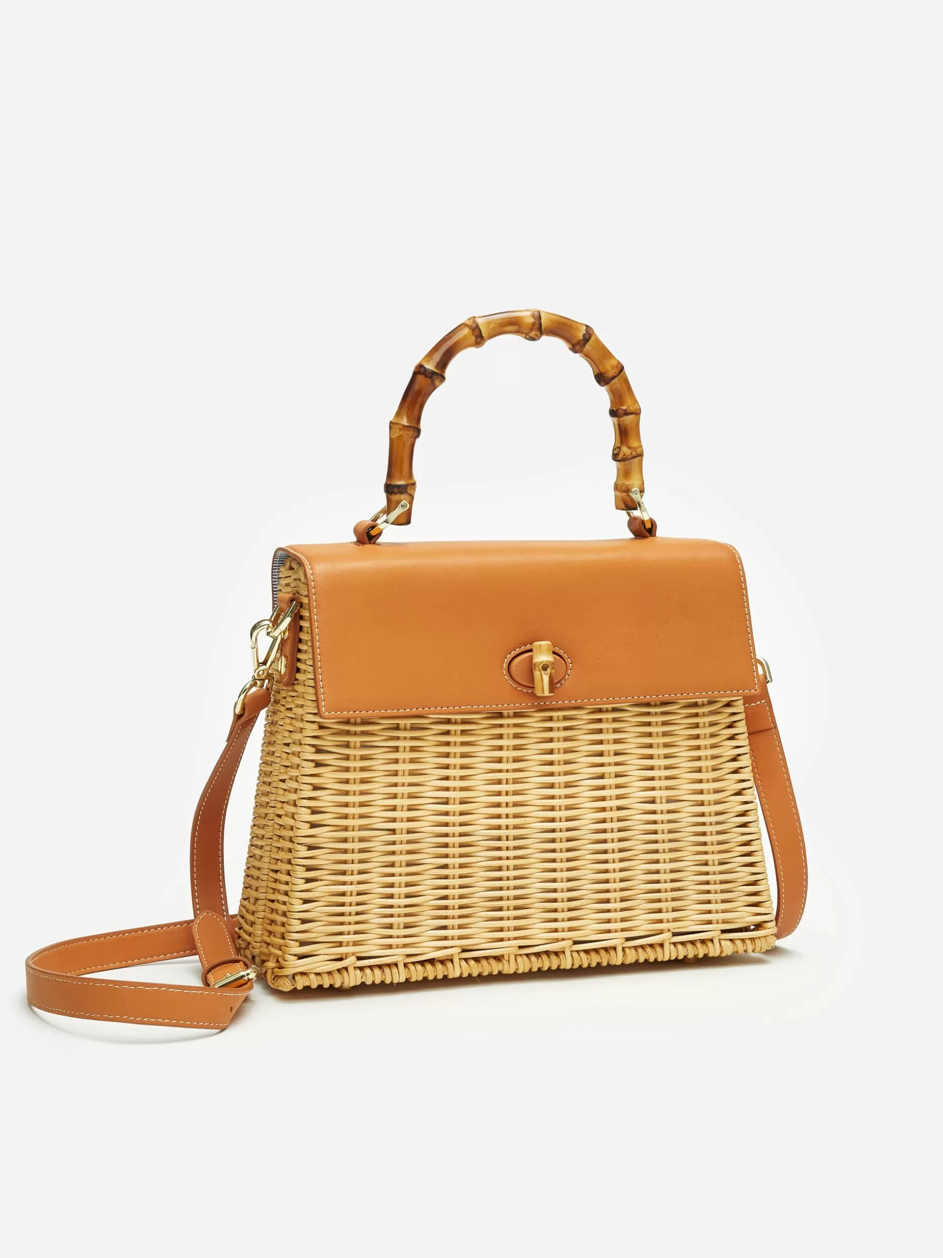 J. McLaughlin Royalton Wicker Handbag-Women Shoes & Accessories