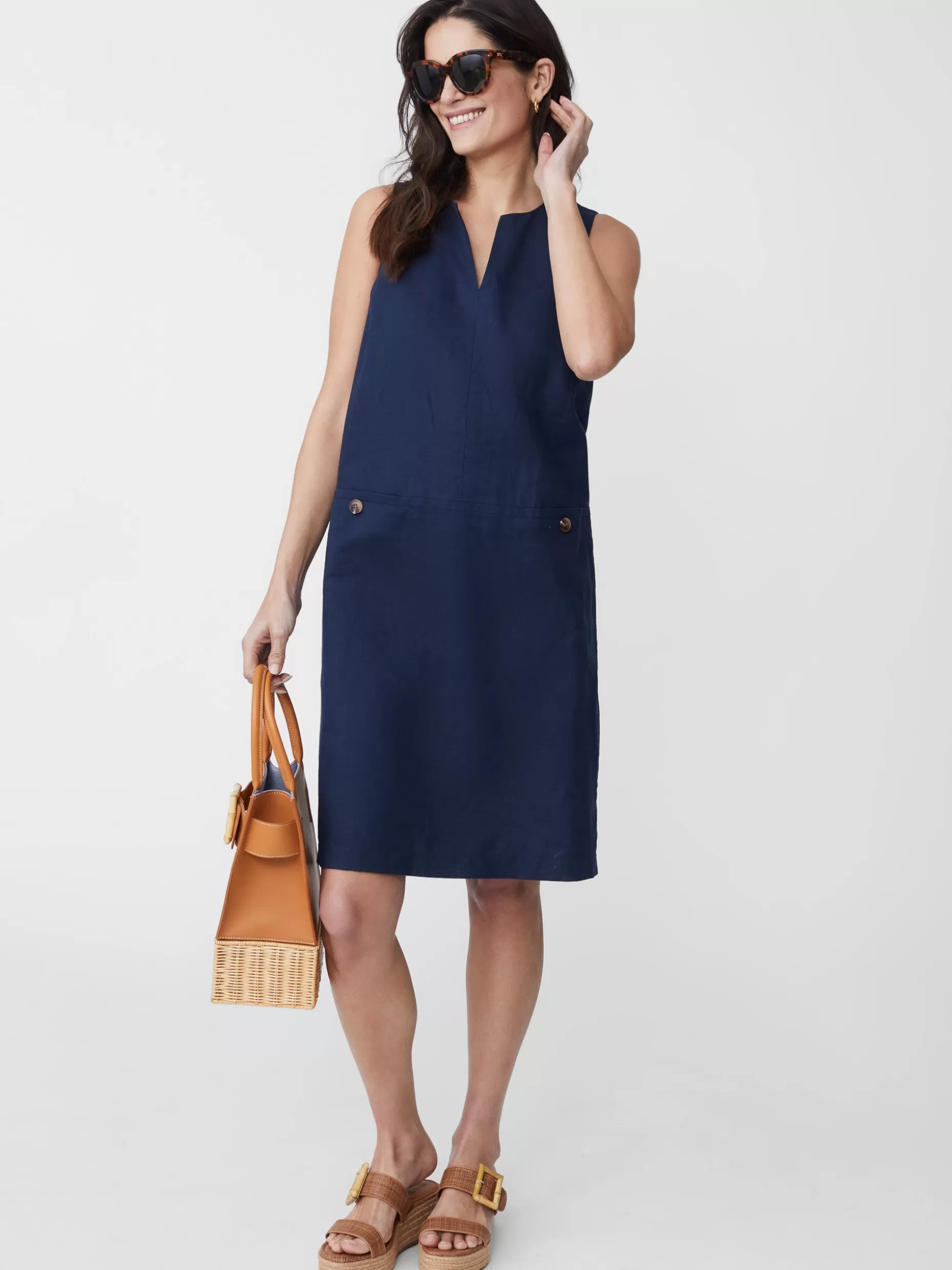 J. McLaughlin Rue Linen Dress-Women Dresses