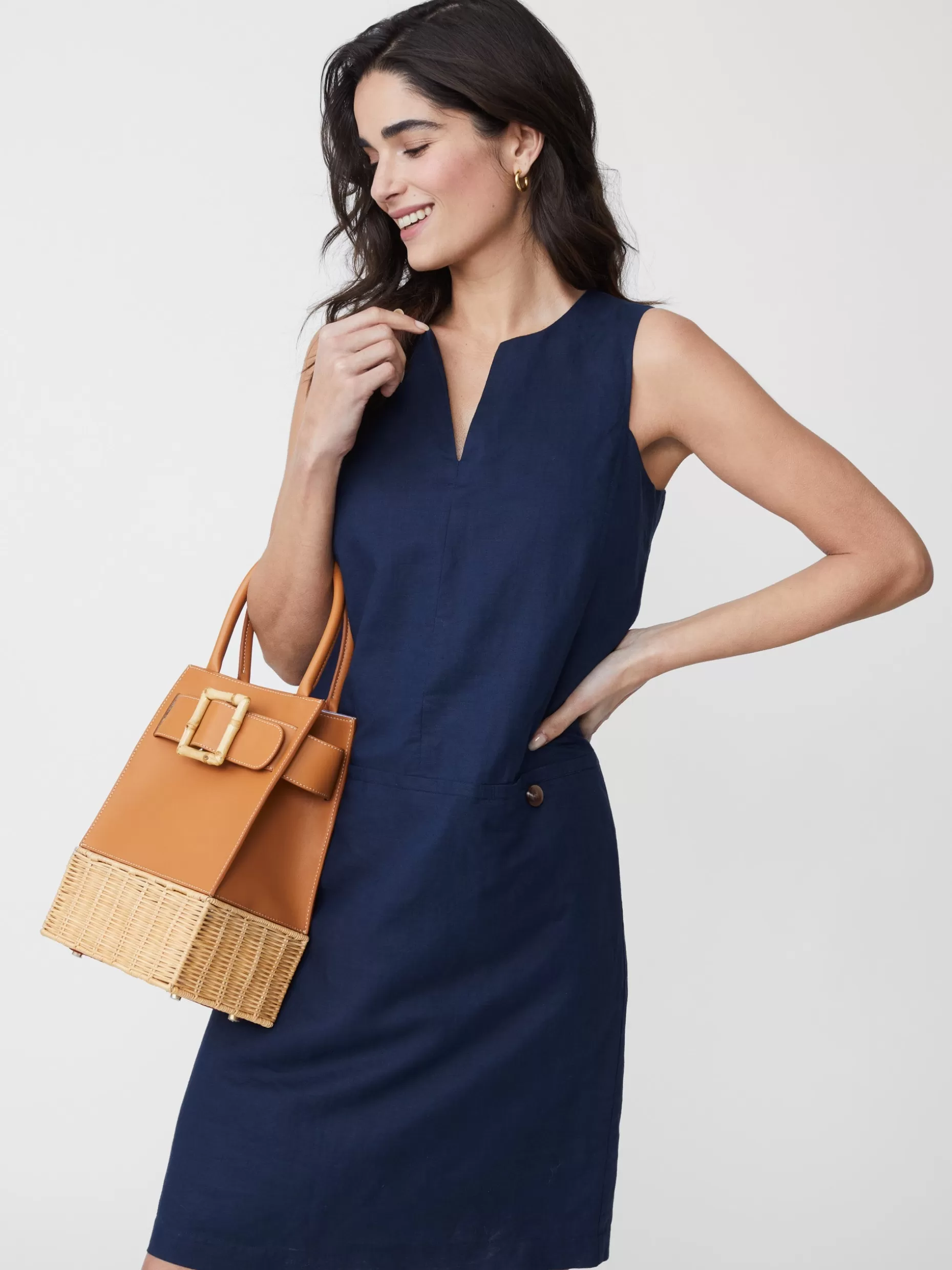 J. McLaughlin Rue Linen Dress-Women Dresses