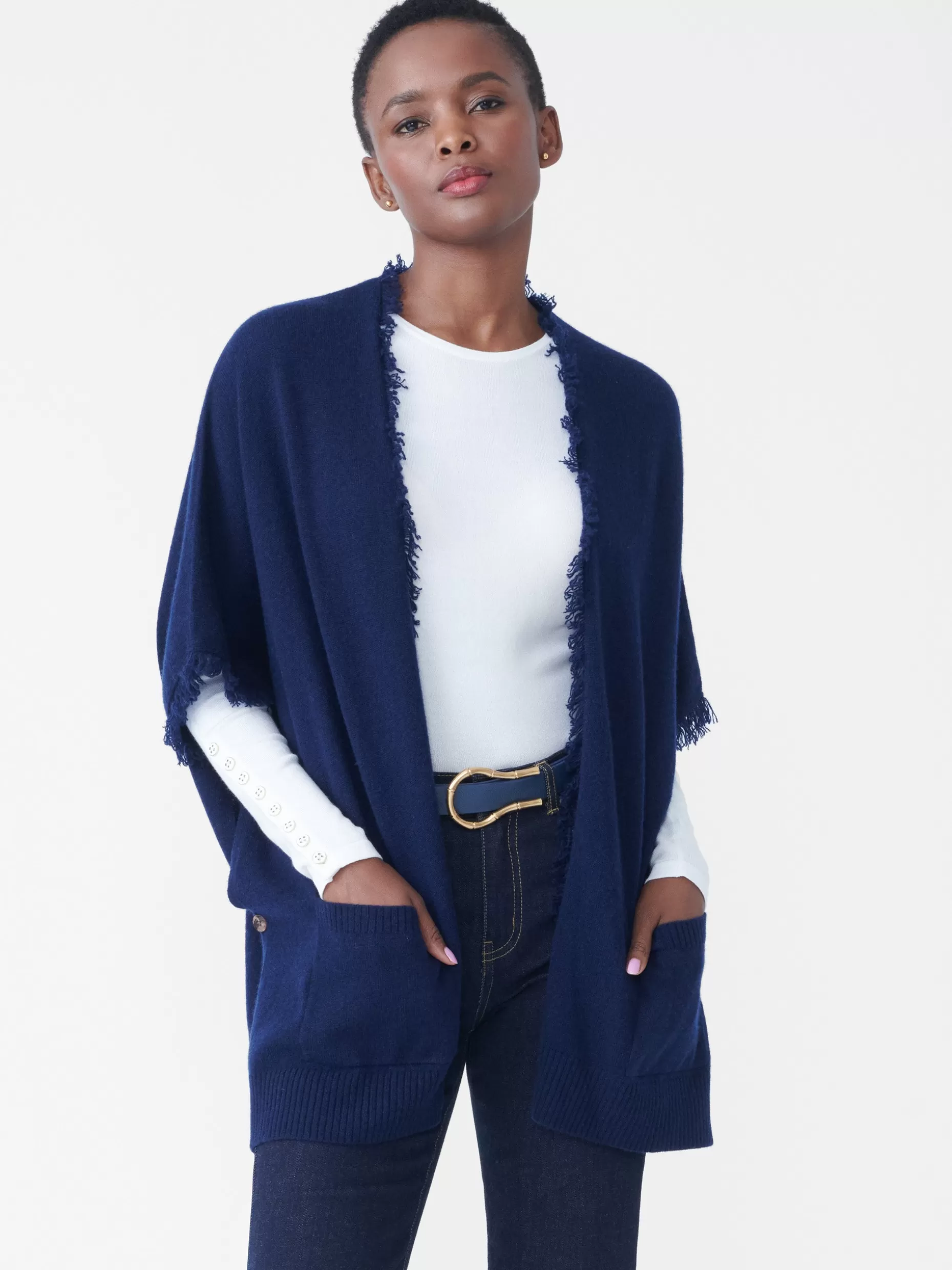 J. McLaughlin Segan Cashmere Wrap-Women Jackets & Outerwear | Sweaters