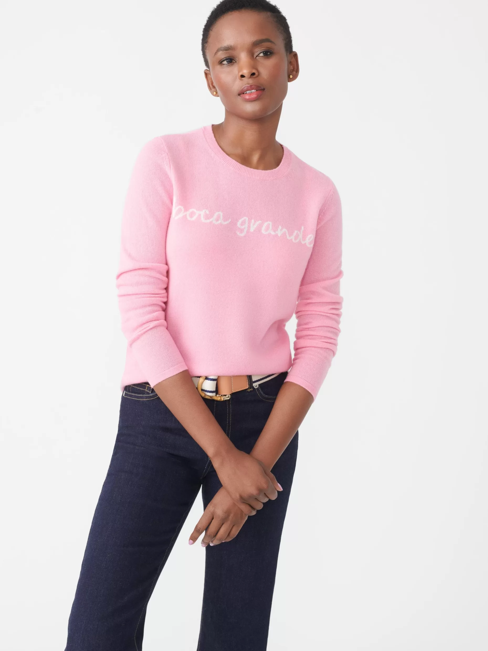 J. McLaughlin Shield Cashmere Sweater In Boca Grande-Women Sweaters