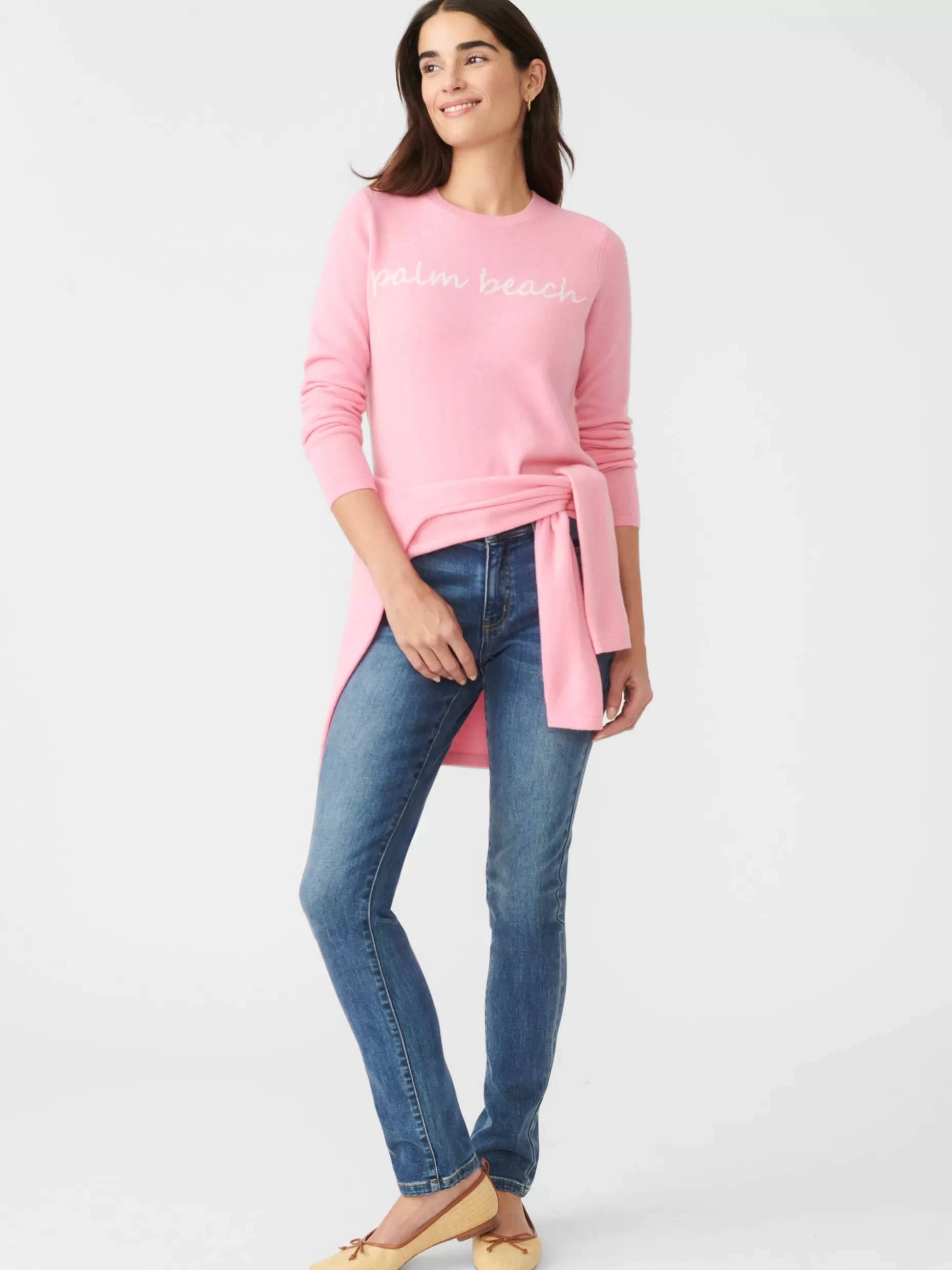 J. McLaughlin Shield Cashmere Sweater In Palm Beach-Women Sweaters