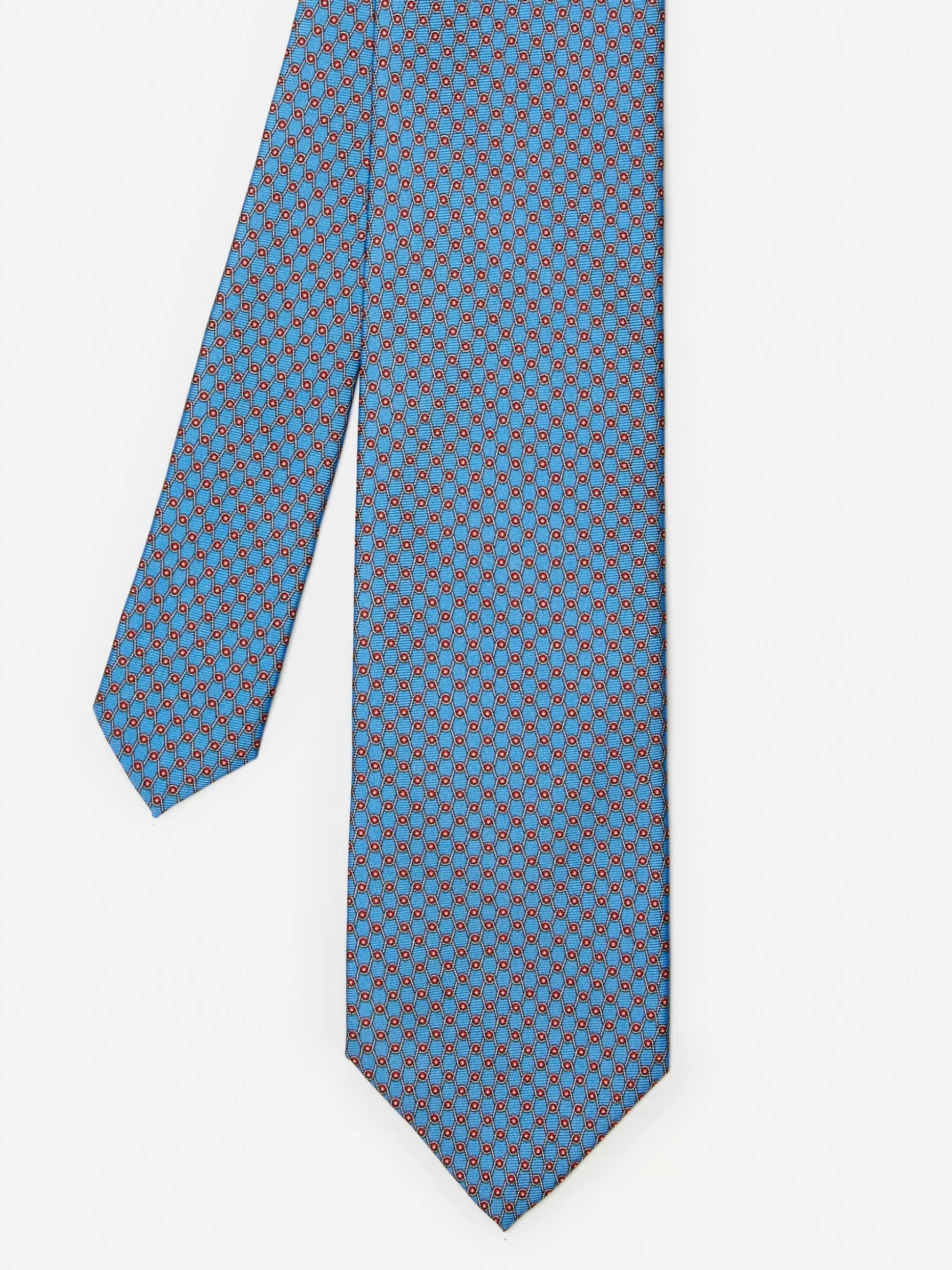 J. McLaughlin Silk Tie In Geometric Links- Shoes & Accessories | Ties