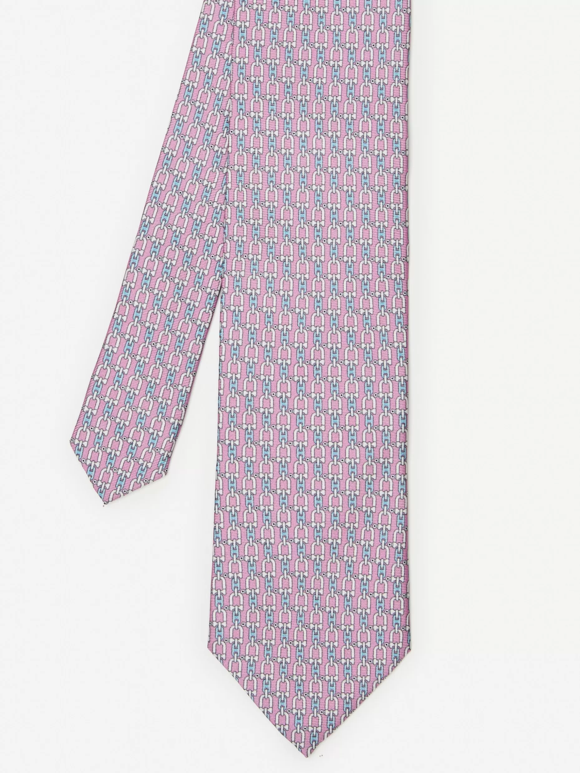 J. McLaughlin Silk Tie In Linked Chain- Shoes & Accessories | Ties