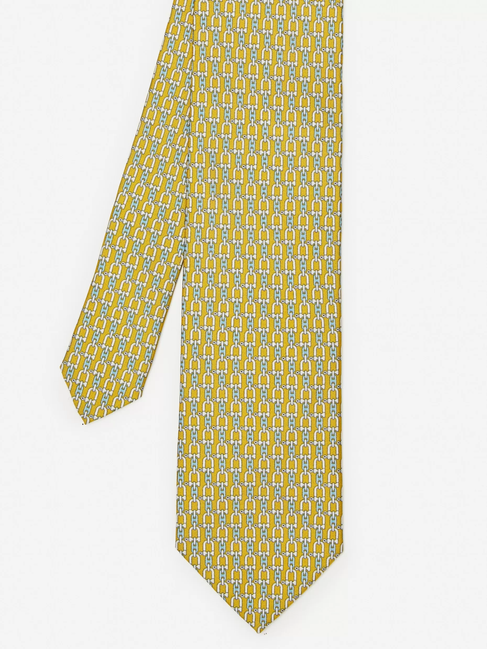 J. McLaughlin Silk Tie In Linked Chain- Shoes & Accessories | Ties