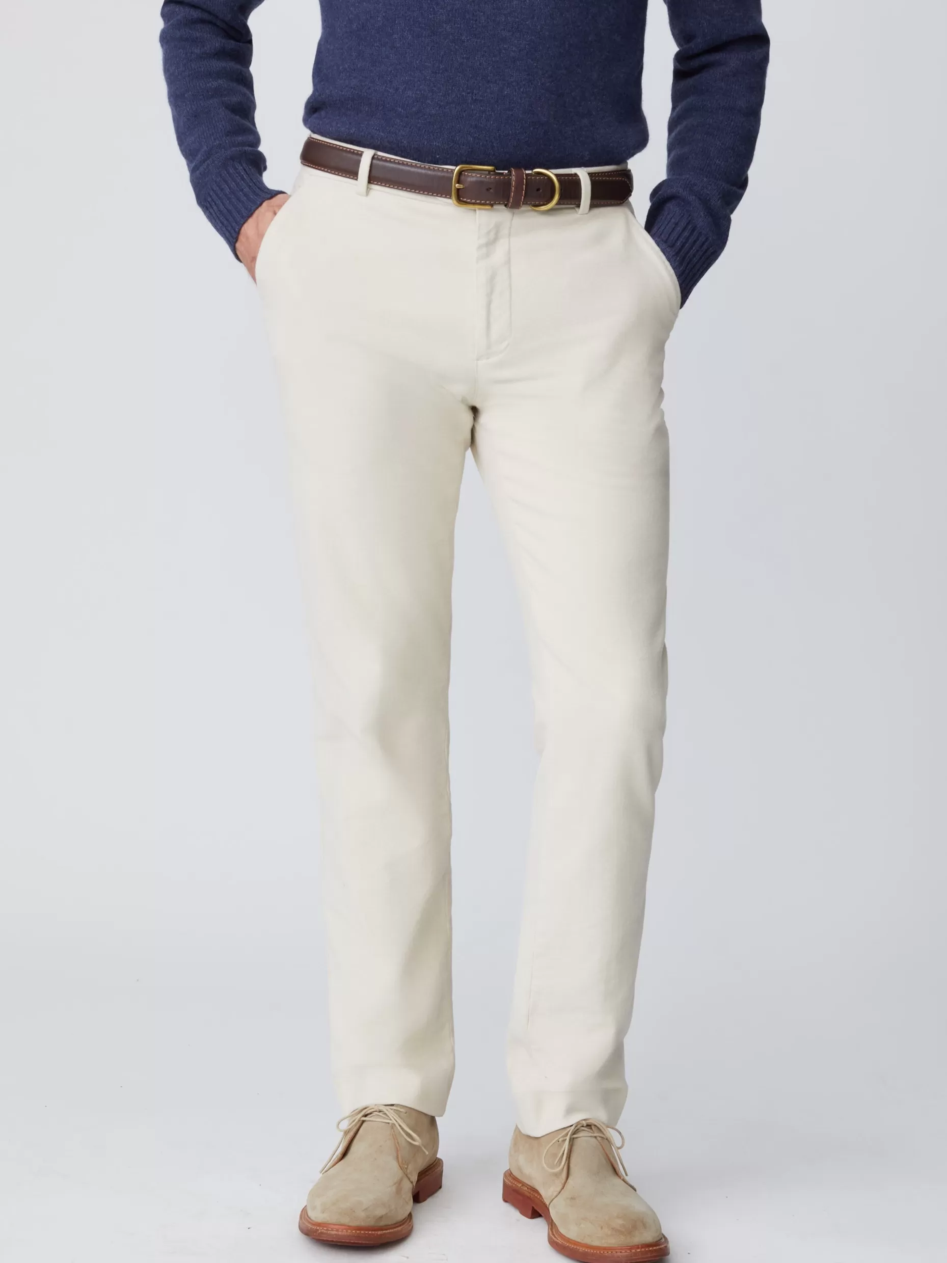 J. McLaughlin Taylor Straight-Fit Pants In Italian Moleskin- Pants