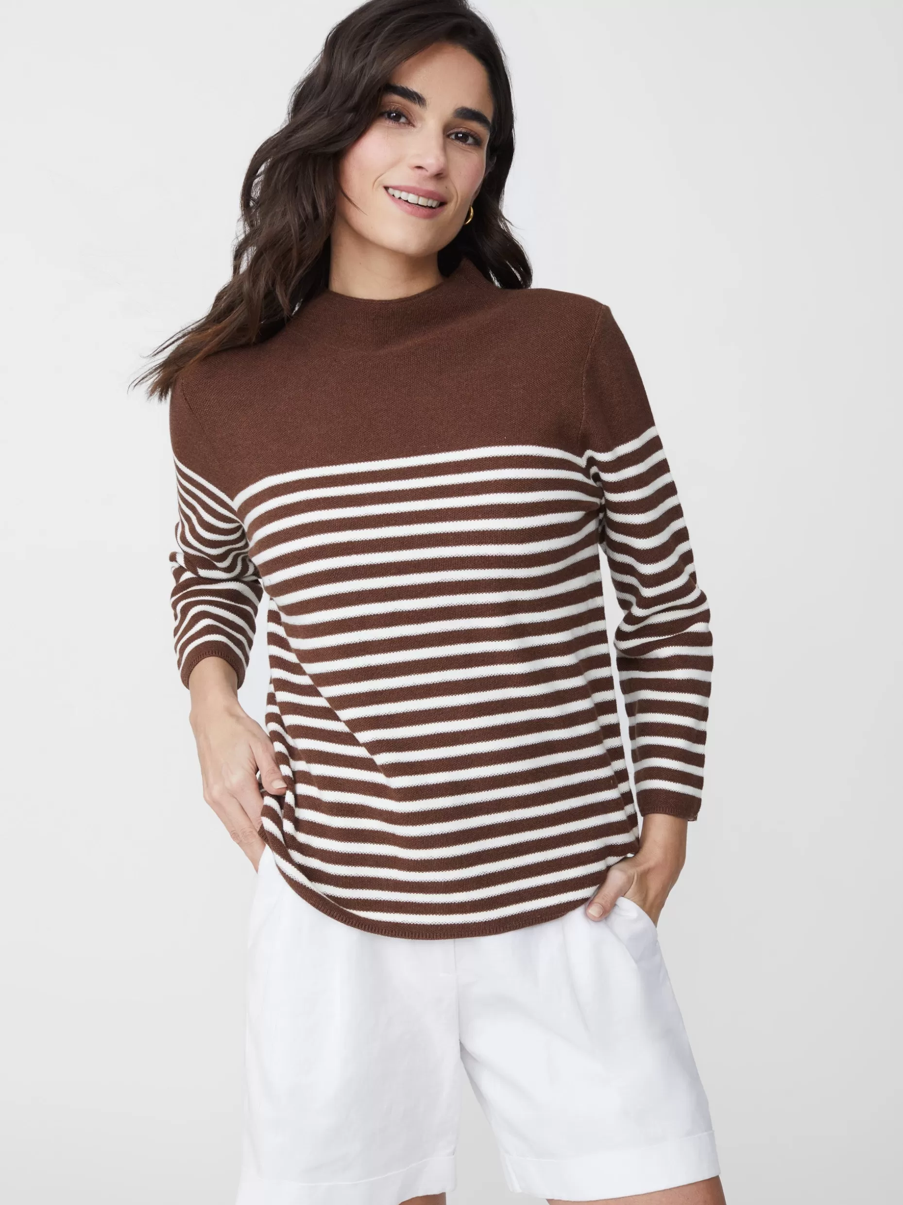 J. McLaughlin Virginie Sweater In Stripe-Women Sweaters