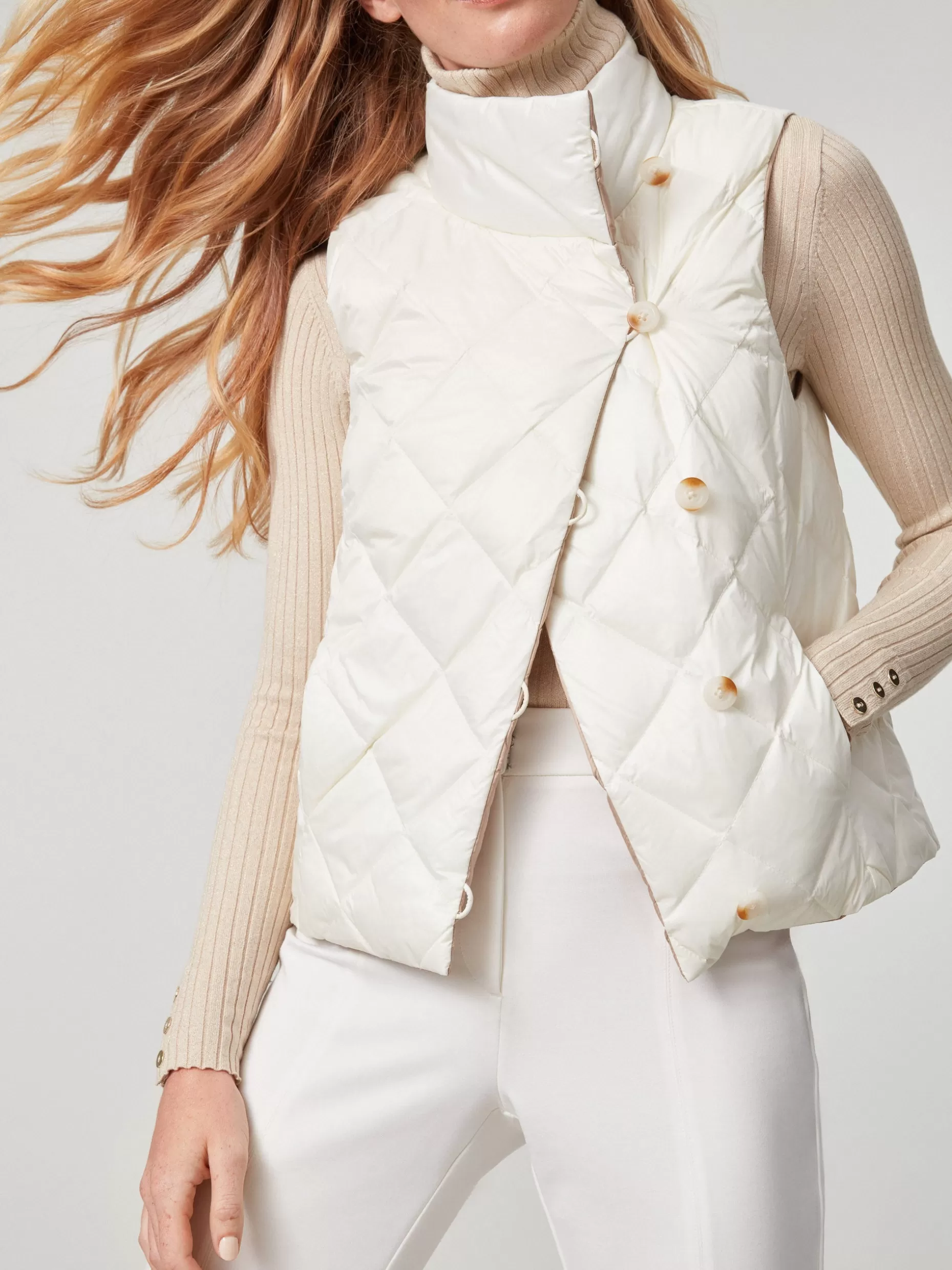 J. McLaughlin Vivian Reversible Puffer Vest-Women Jackets & Outerwear