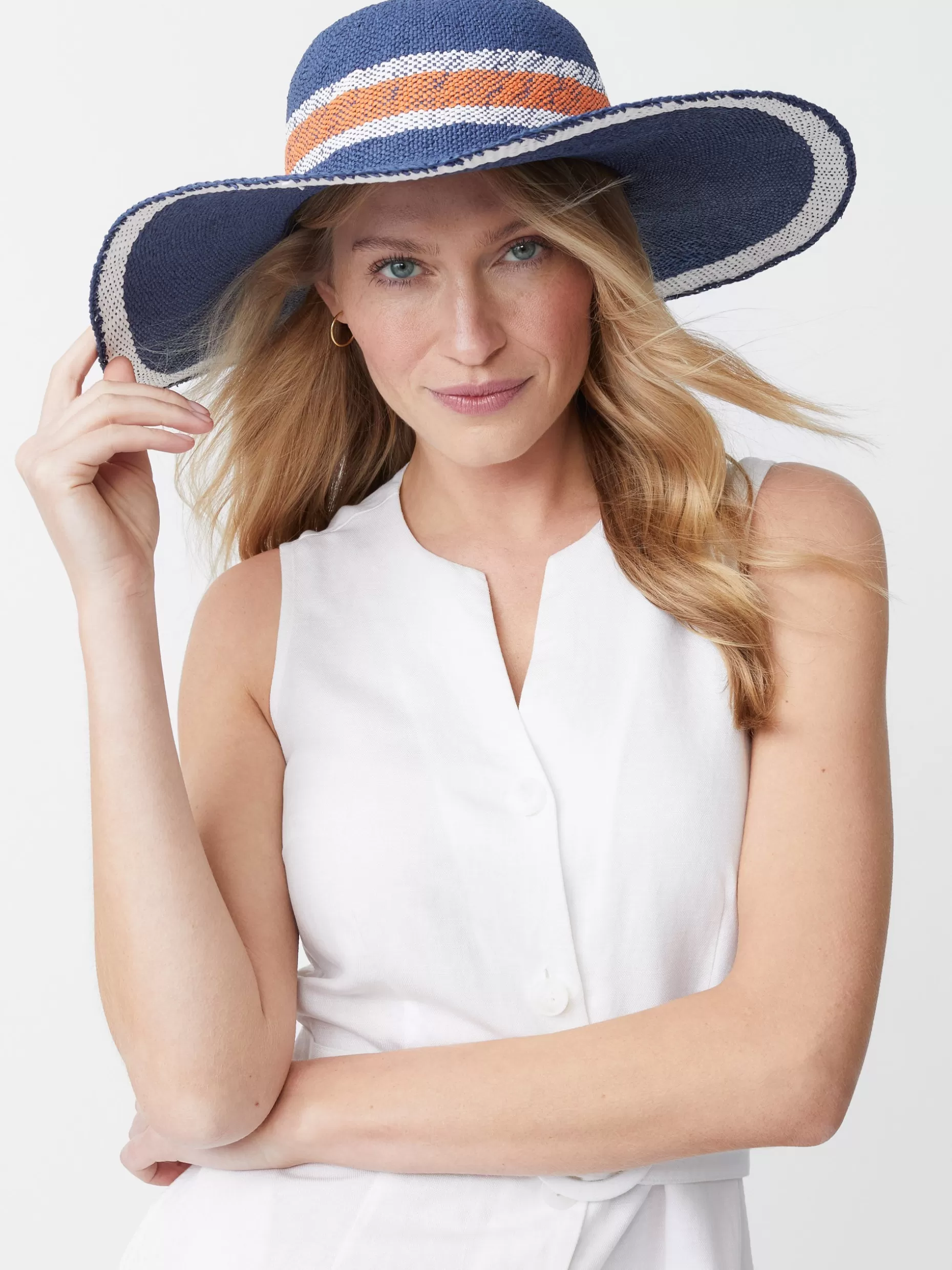 J. McLaughlin Willemstad Straw Hat In Stripe-Women Shoes & Accessories | Hats