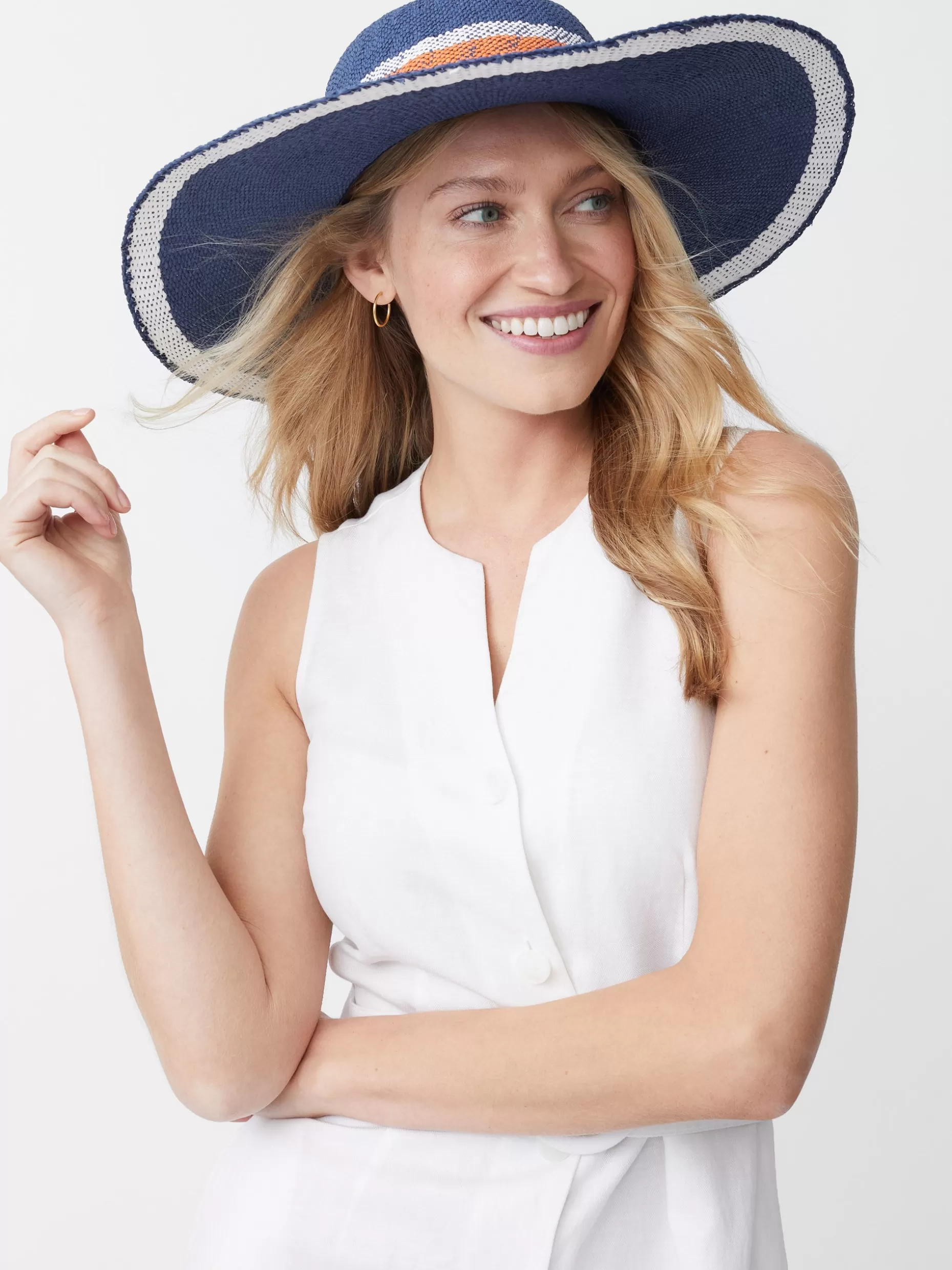 J. McLaughlin Willemstad Straw Hat In Stripe-Women Shoes & Accessories | Hats